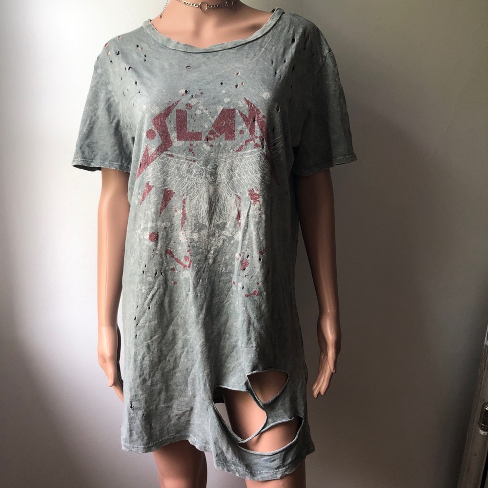 Ripped T-Short Dress